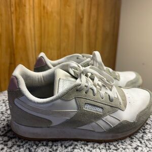Reebok White and taupe Sneakers